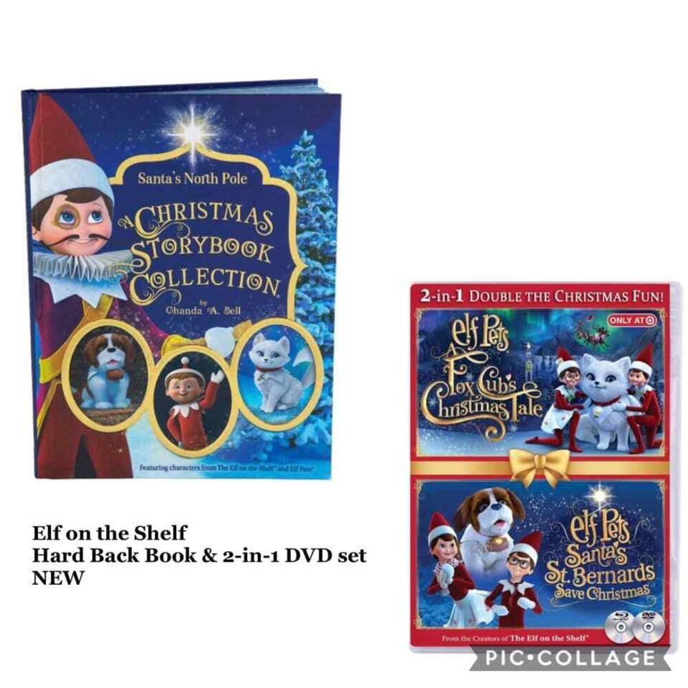 Elf On The Shelf Elf Pets A Fox Cub's St. Bernards Christmas DVD and Storybook